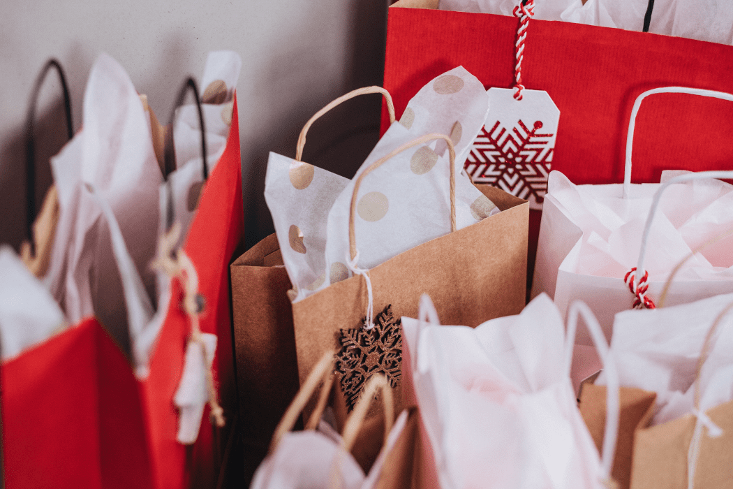 Assortment of gift bags