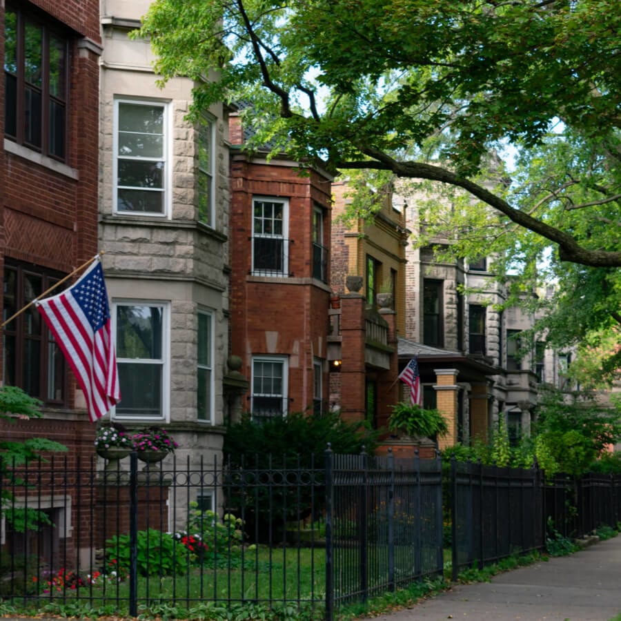 Beautiful Row Of Houses