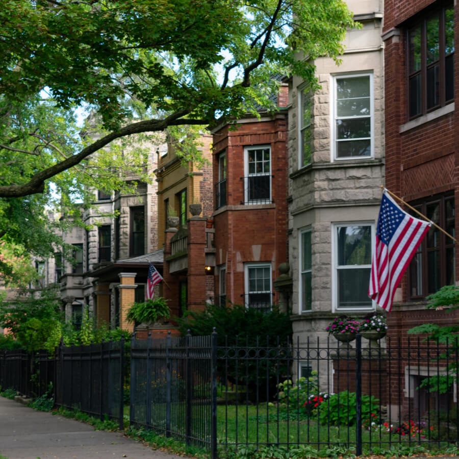 Beautiful Row Of Houses