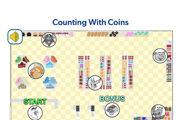 Counting With Coins Game Graphic