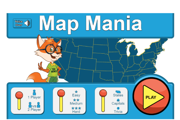 Map Mania Game Graphic