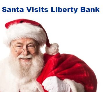 Santa visits Liberty Bank
