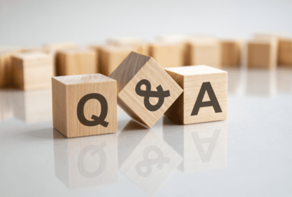 Q and A wooden blocks