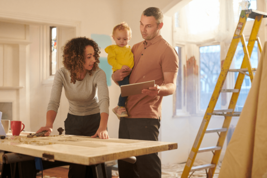 Image of people remodeling their kitchen