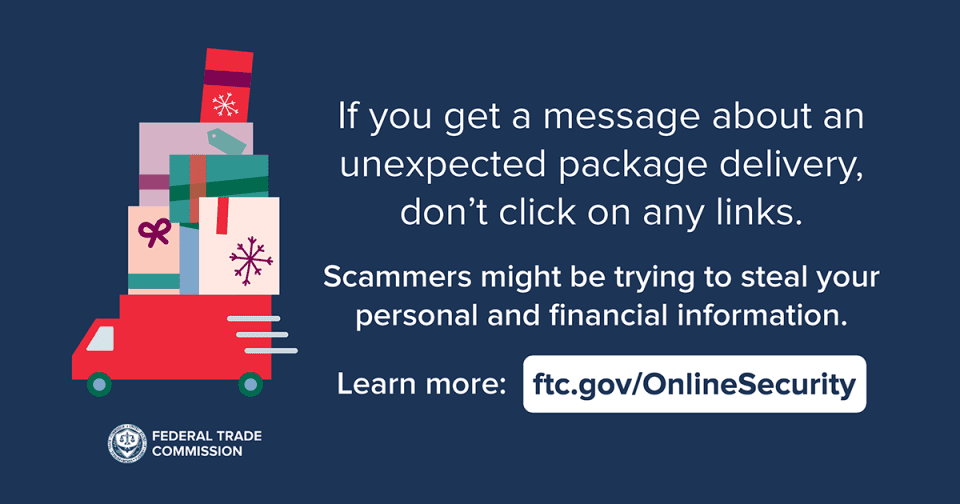 FTC holiday scam banner